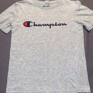 Champion Grey Short Sleeve Tee-Medium